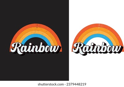 This is a Typography rainbow design.This is especially create for T-shirt design.