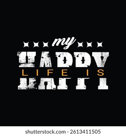 This is  typography vector t- shirt design.