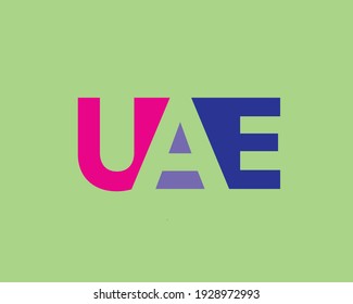 This is the UAE Logo which one created based on negative space.
Here I use Avenir Next Pro Font.