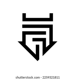 This is the UFC logo with an elegant and minimalistic pentagon