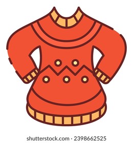 This Ugly Sweater icon is suitable for The Birth of Jesus or Christmas, Religion, Christian, etc.