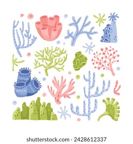 This is Under The Sea clipart set contains 12 high-quality (300dpi), gouache style png. Suitable for art print, t-shirts, packaging, phone cases, brand kit, etc