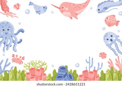 This is Under The Sea set contains frame high-quality (300dpi), gouache style png. Suitable for art print, t-shirts, packaging, phone cases, brand kit, etc
