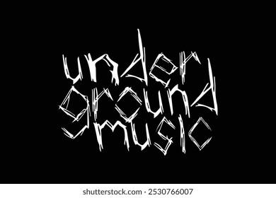 this is a underground music vector art design