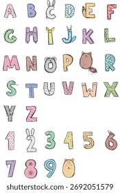 This is unique Color Alphabet vector