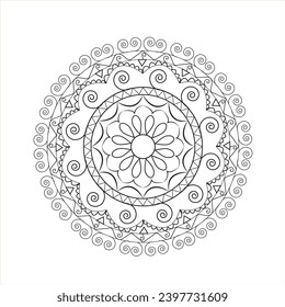 this is unique floral mandala
