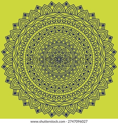 This unique floral mandala artwork features graceful petal patterns arranged in perfect symmetry. Clean line details and a circular balanced layout create a calming decorative look. Ideal for backgrounds, wall prints, textiles, posters, coloring pages, yoga themes, meditation graphics, and digital design projects. High resolution ensures professional commercial use.