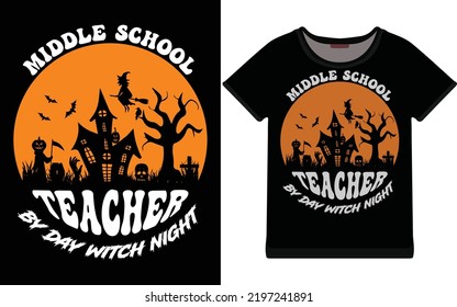 This unique Halloween T-shirt is designed for Halloween day.