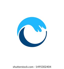 This is the unique letter O Wave logo