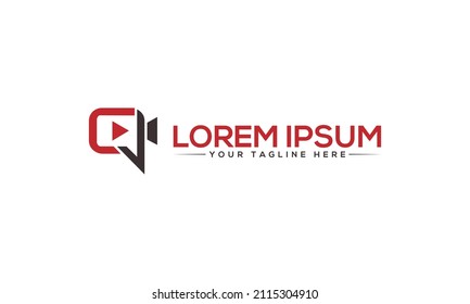 This is unique Modern video player Logo design 