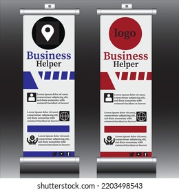 This is a unique roll-up banner style. you can use it in your business 