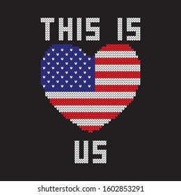 This is Us Ugly Knitted Design