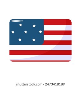 This USA Flag is suitable for independence day of USA