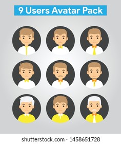 This is users avatar vector pack for your website or mobile application.