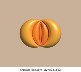 Das ist ein Vagina-Vektorgrafik-Design.