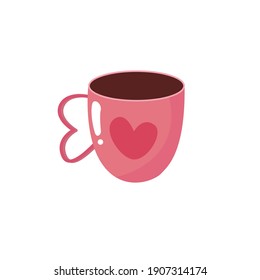 This Is Valentine Chocolate Cup Vector