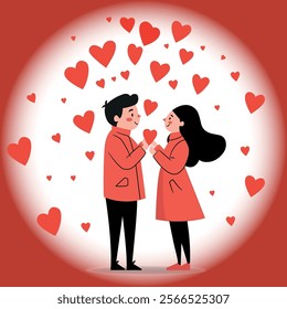 This is valentine day colorful vector art