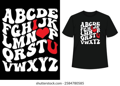 This Valentine's Day alphabet t-shirt is perfect for anyone to wear on Valentine's Day while celebrating love with chocolate and roses. So a cute for a husband or wife who is a pre-school,