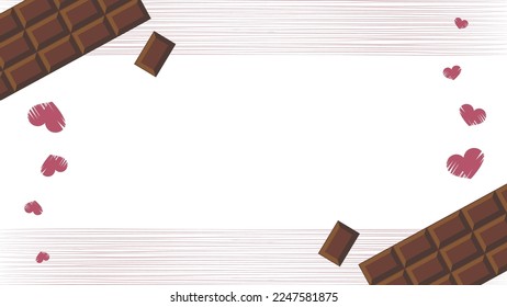 This is a Valentine's Day image background frame illustration.
