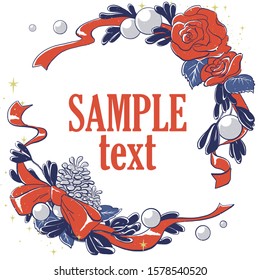 This vector art is based on a Christmas wreath with ribbons.
You can use it as it is, or you can change the color and enjoy it.
It can also be used as a decoration for birthday cards.