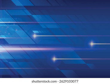 This vector art design features a world network, future, space, galaxy, planet, computer, artificial intelligence, connecting people to all corners of the world. Ideal for tech themes, background