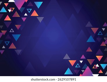 This vector art design geometric triangle elements, abstarct, showcasing intricate motifs and traditional designs. Perfect for backgrounds, it embodies pop cultural richness, artistic elegance