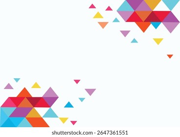 Este projeto de arte vetorial elementos triângulo geométrico, abstrato, mostrando motivos intrincados e desenhos tradicionais. Perfeito para fundos, ele incorpora riqueza cultural pop, elegância artística