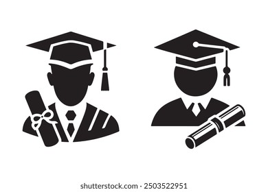 
This "Vector Art of Graduation Silhouette" is an iconic illustration that perfectly encapsulates the spirit of academic success. Featuring a classic silhouette of a graduate in a cap and gown.