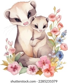 This vector art illustration collection showcases the exquisite beauty of animals, flowers, focusing on their intricate parts such as leaves, stems, and petals. Perfect for adding a touch of elegance.