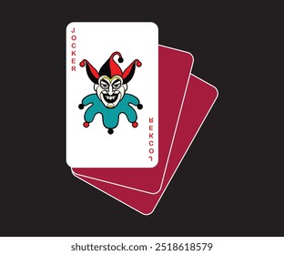 "This vector artwork features an elaborate playing card theme, perfect for T-shirt printing and apparel design. The design showcases the classic card suits—spades, hearts, diamonds,