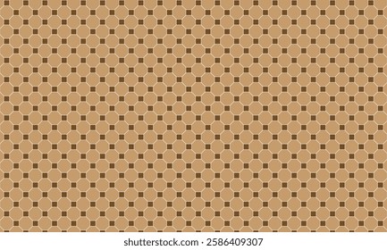 This vector background design showcases a repeating tile pattern in brown hues, providing a sophisticated, natural look that enhances the overall visual appeal.

