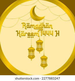 This is a vector background for Ramadan Eid Mubarak edition, the holy month of Ramadan
