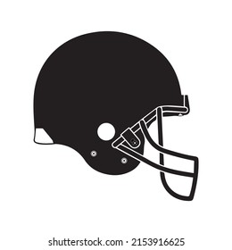 This Vector Black White Helmet Stock Vector (Royalty Free) 2153916625 ...