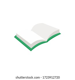 This is vector book isolated on white background.