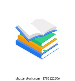 This is a vector book isolated on white background.