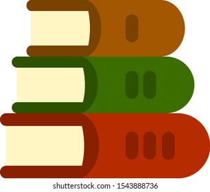 This is vector books. Object in flat style.