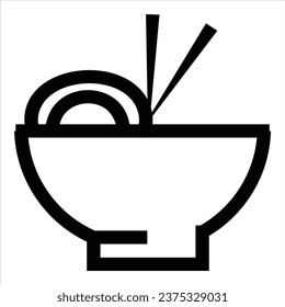 this is a vector bowl mie