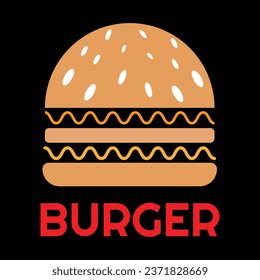 este es el arte de la hamburguesa vectorial.