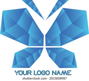 Este vector es el diseño del logo de la mariposa