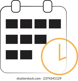 This is vector calendar icon. it is editable.