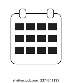 This is vector calendar icon. it is editable.