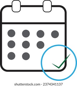 This is vector calendar icon. it is editable.