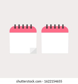 This is a vector calendar. Outline calendar isolated on a light background.