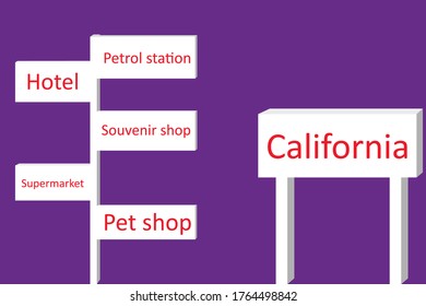 This is vector of California city.
