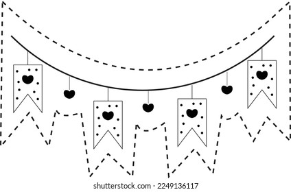 This vector can be used by children or adults to practice scissor skills, a great activity for parents to do with their kids on Valentine’s Day! 