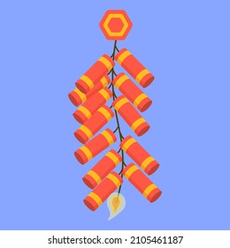 This is a vector of chinese firecracker.