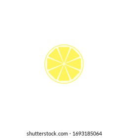 This is vector citrus fruit. Lemon isolated on white background.