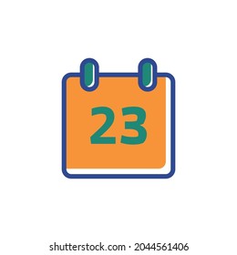 This vector is Colorful Calendar Icon