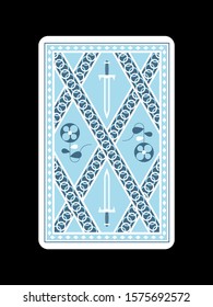 This is a vector cover design of playing cards.