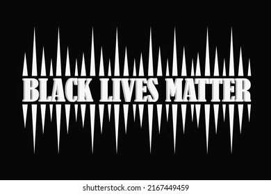 This vector depicts a struggle using triangles on the text of unequal sizes showing black people fighting for freedom.